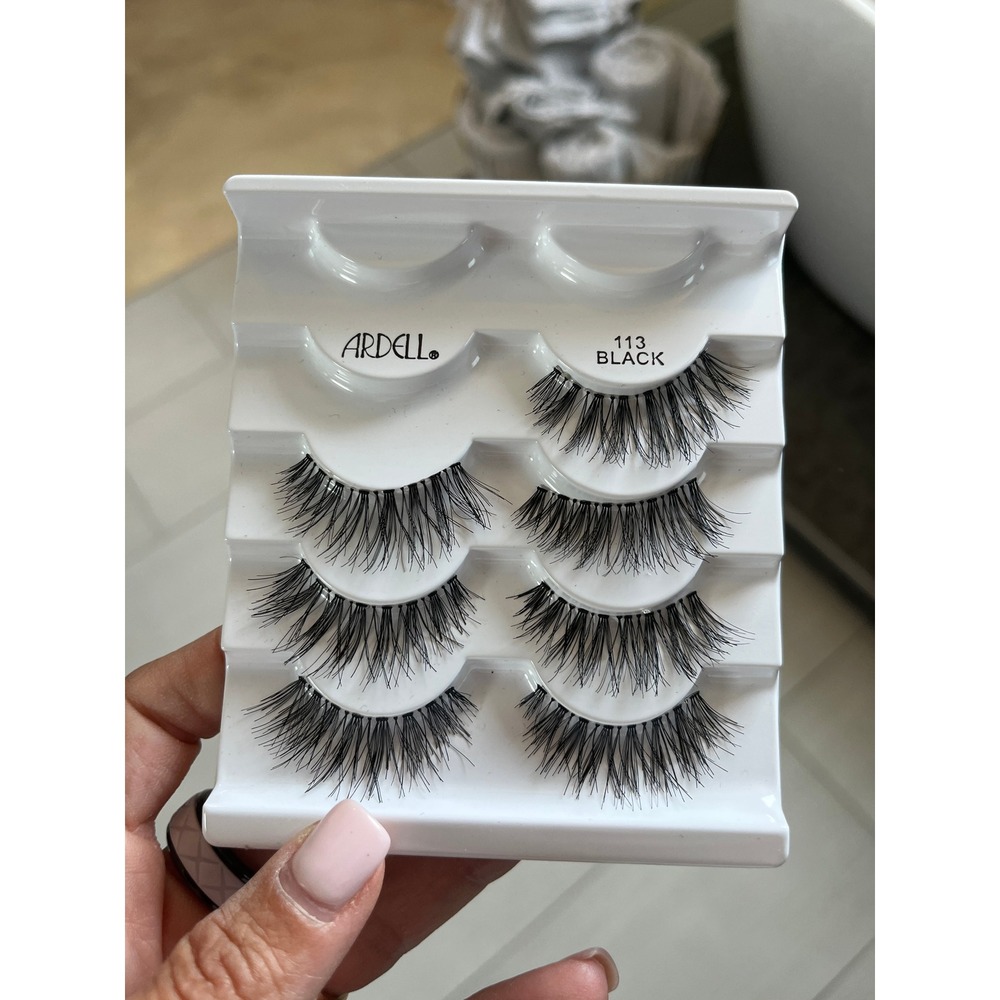 Ardell 113 Black False Eyelashes 4 Pairs Voluminous Dramatic Multi Pack 153002